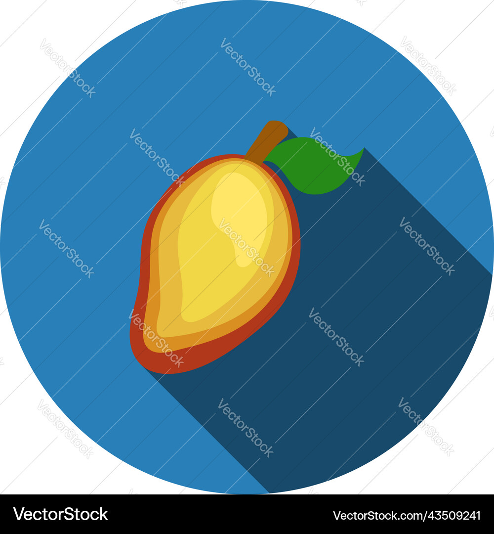 Icon of mango in ui colors Icon of mango in ui colors vector image