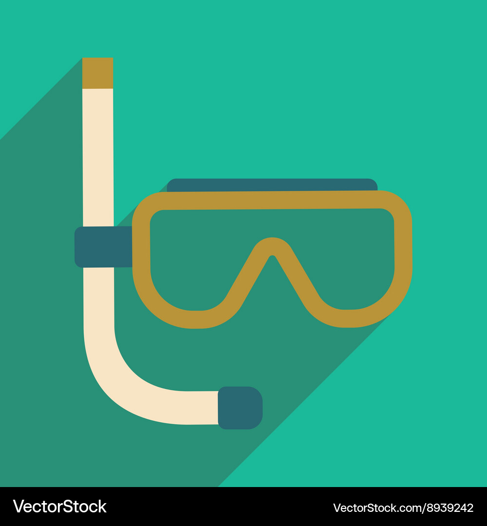 Flat with shadow icon and mobile application Vector Image