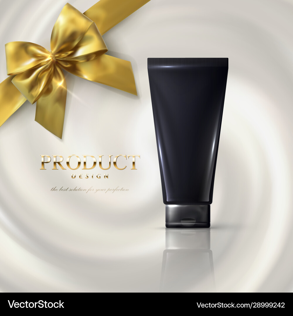 Kosmetische Creme Tube Poster Vektorbild