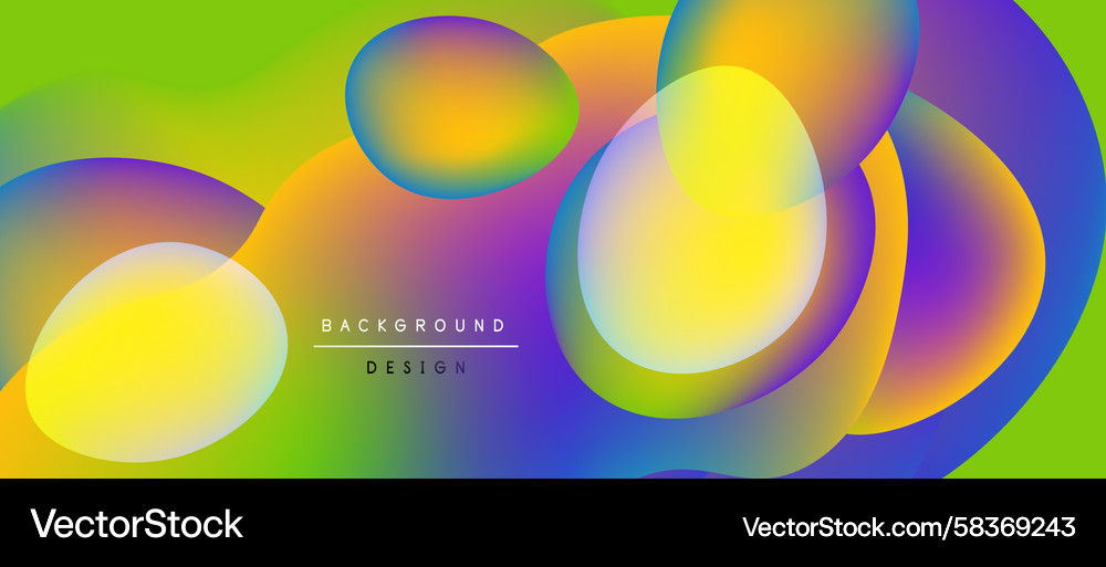 Abstract Colorful Gradient Background Vector Image