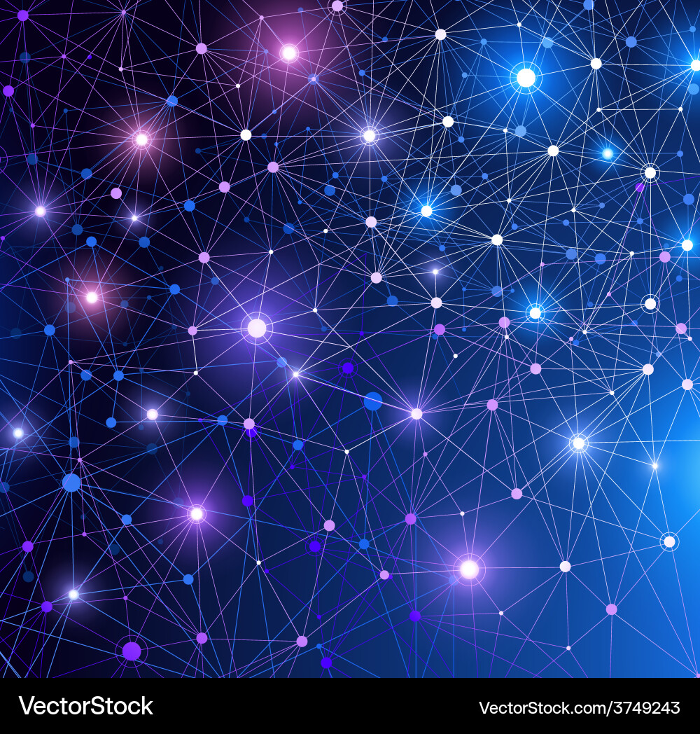 Abstract Network Connection vector image