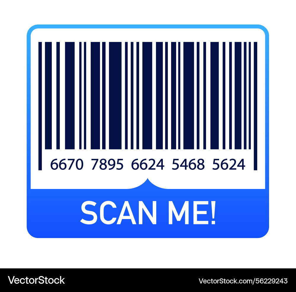 Barcode scan icon color style Barcode scan icon color style vector image