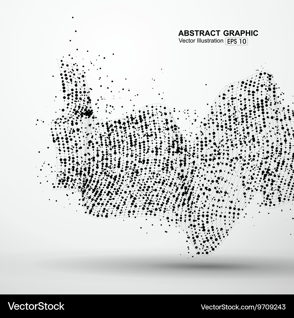 Connected Dots Network Vector Image