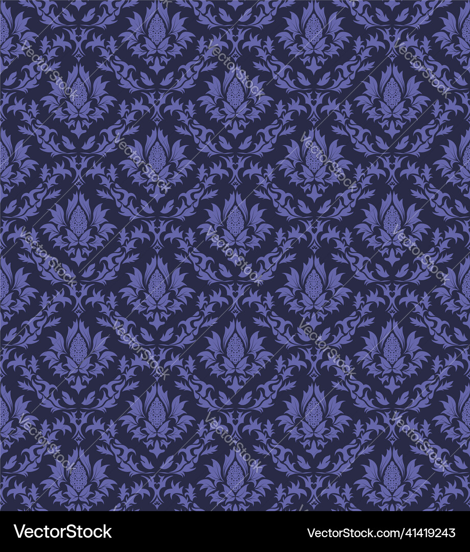 Damask seamless pattern Damask seamless pattern vector image