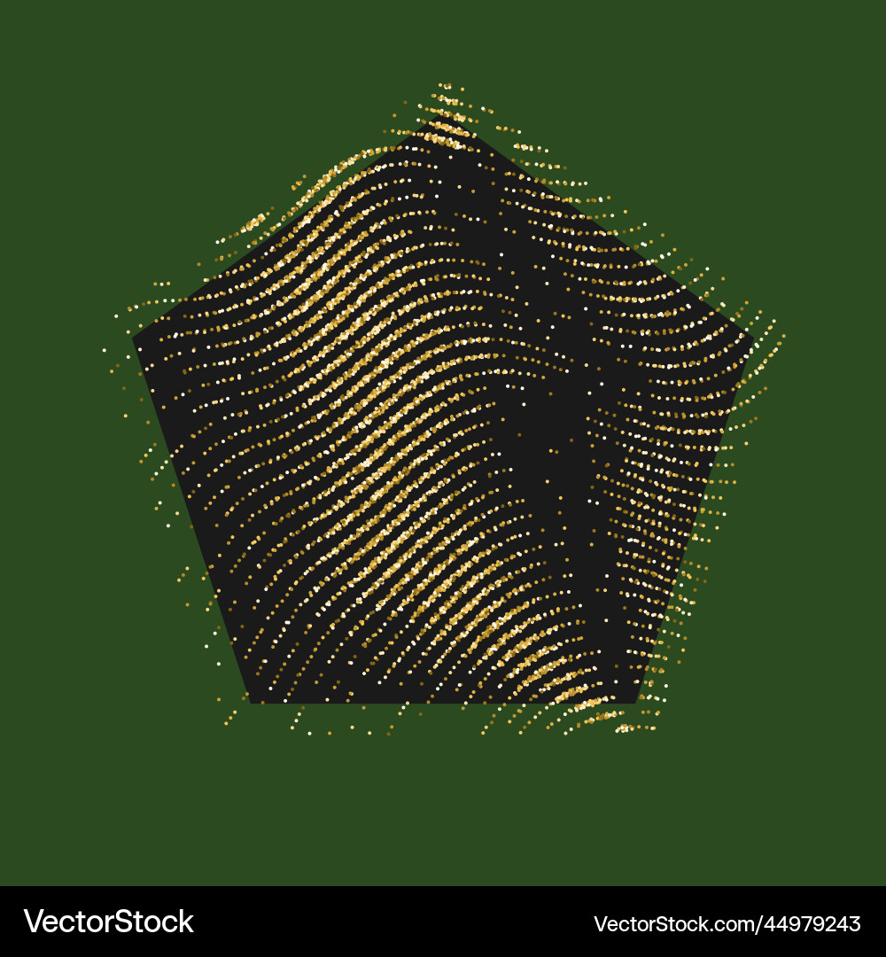 Geometric shapes of lines lined with sparkling Geometric shapes of lines lined with sparkling vector image