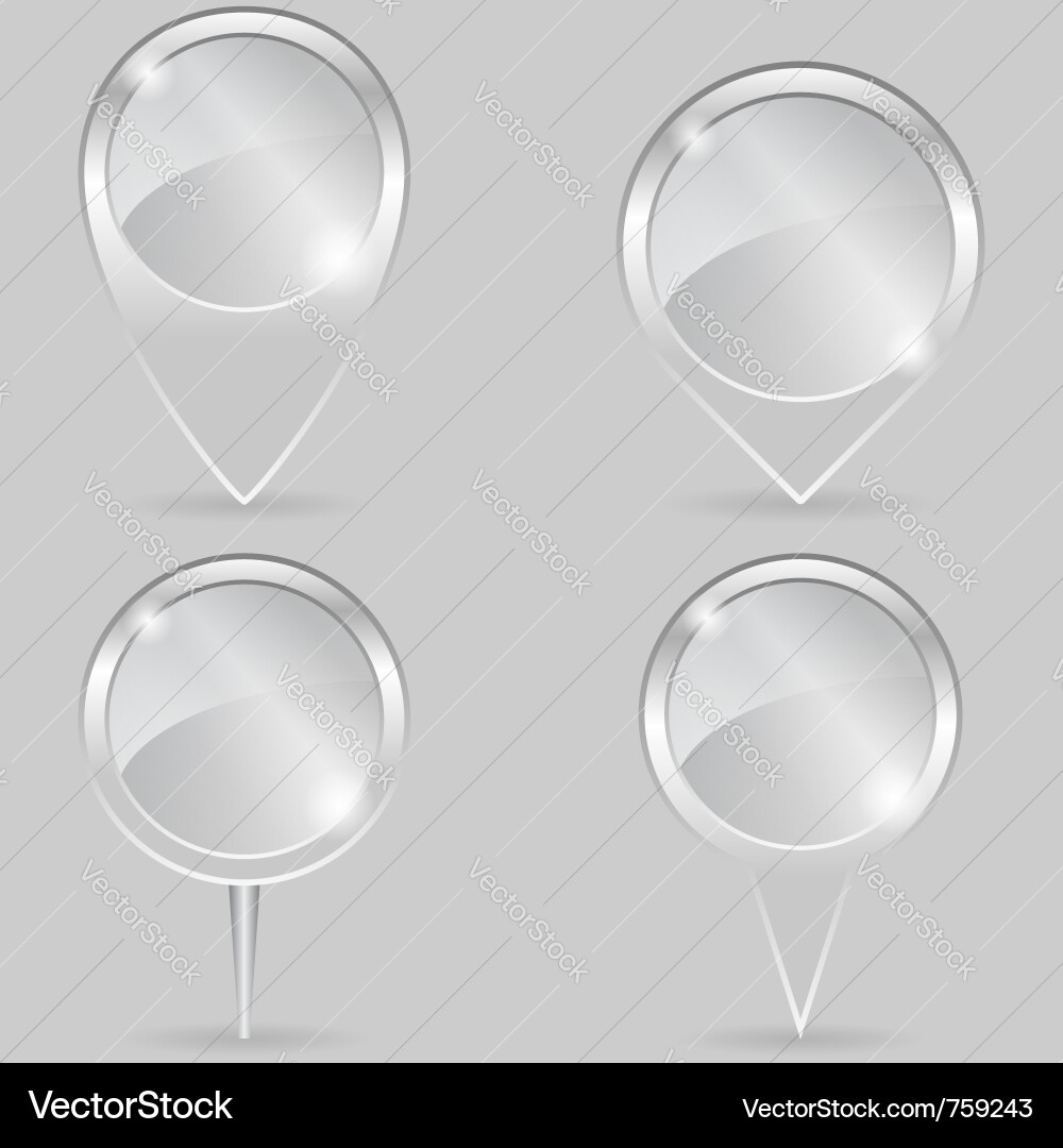 Glass pointers vector image