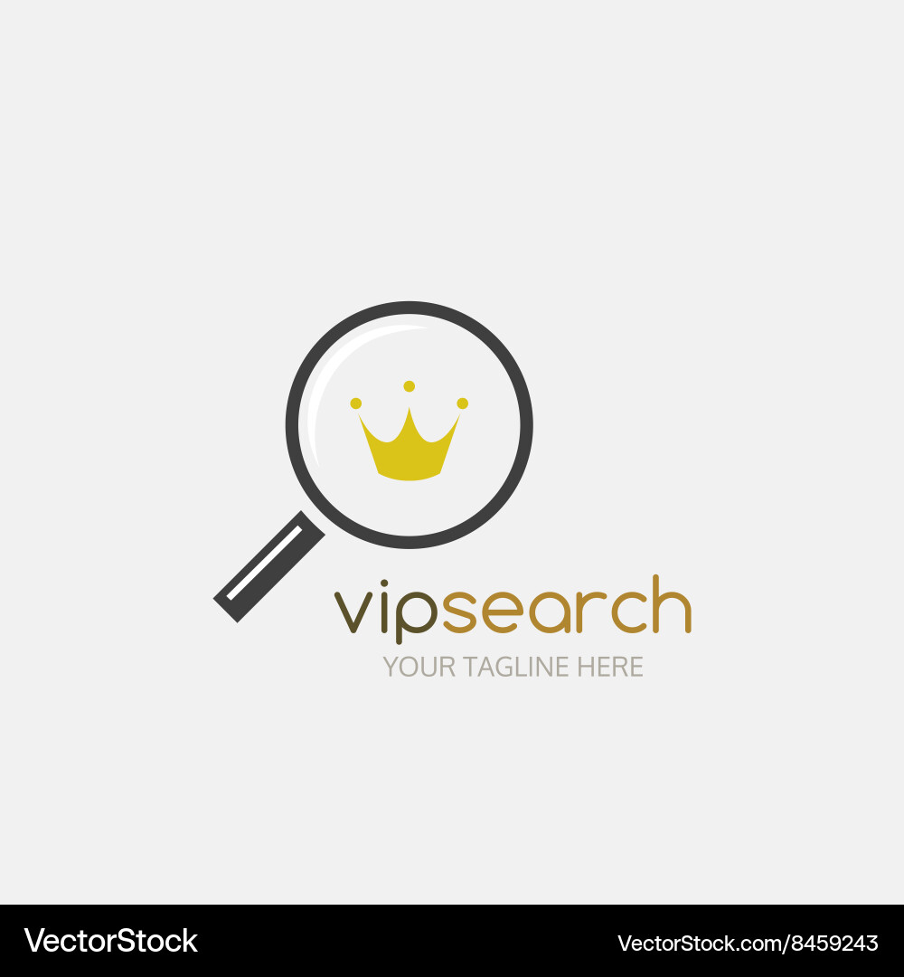 Vip Search Logo Vip search logo Royalty Free Vector Image - VectorStock