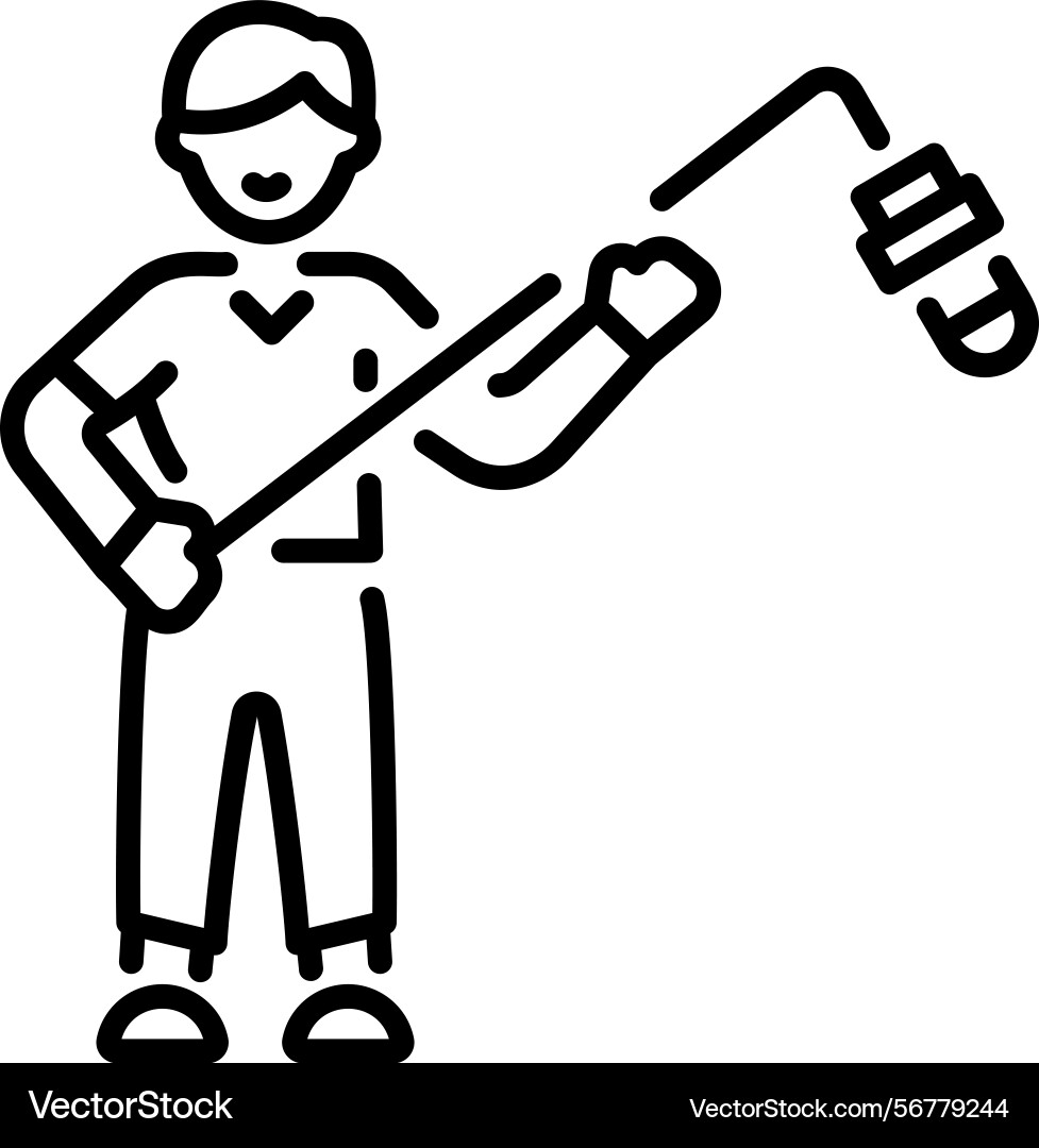 Boom operator Vector Image