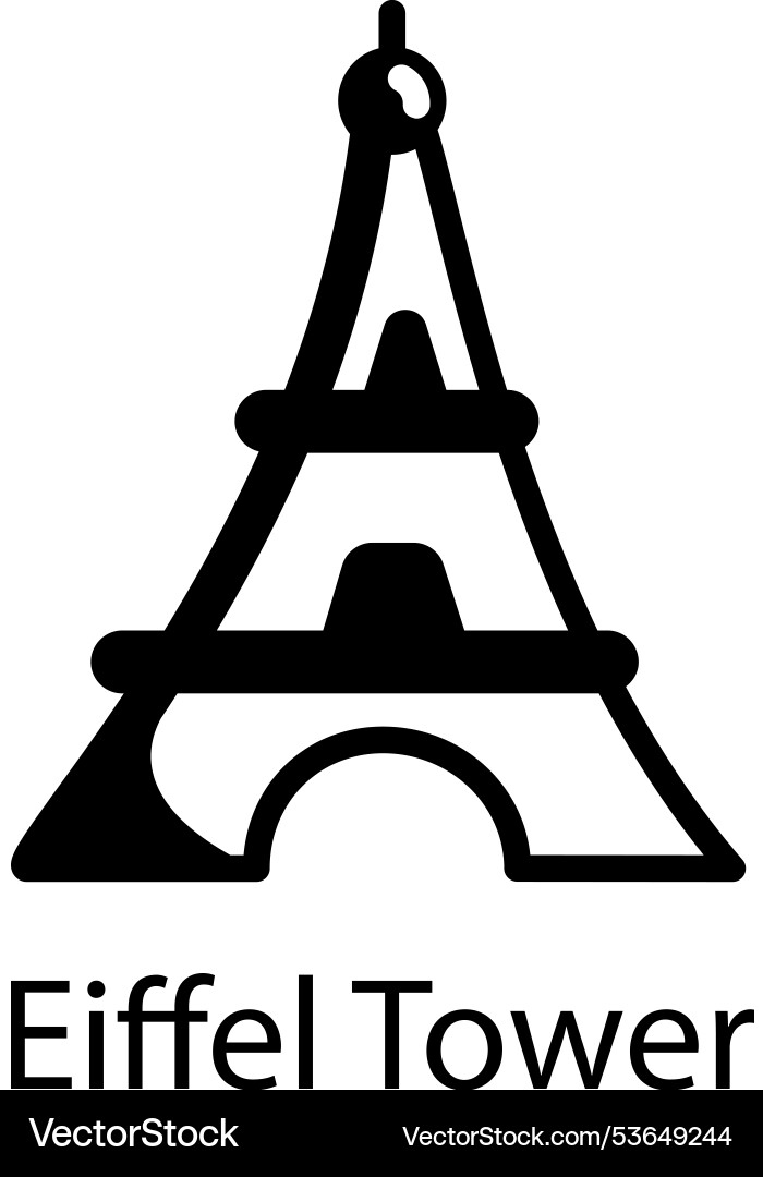 Eiffel tower Vector Image