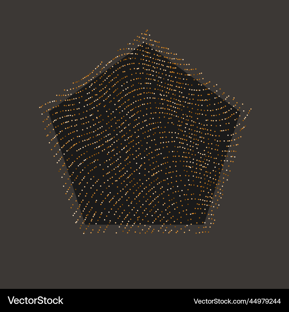 Geometric shapes of lines lined with sparkling Geometric shapes of lines lined with sparkling vector image