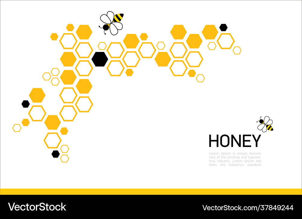 Honeycomb Pattern Background vector image