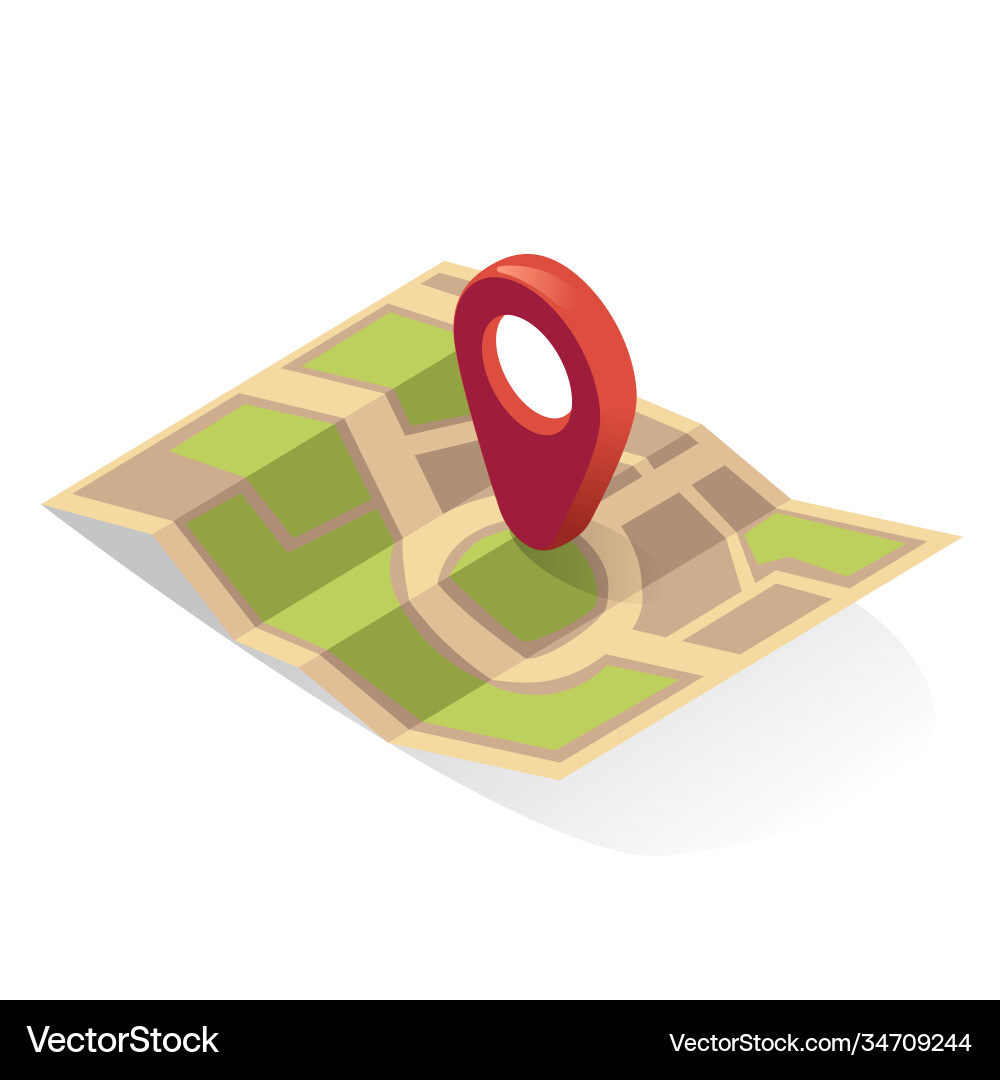 Map pin gps icon location pointer indicator Map pin gps icon location pointer indicator vector image