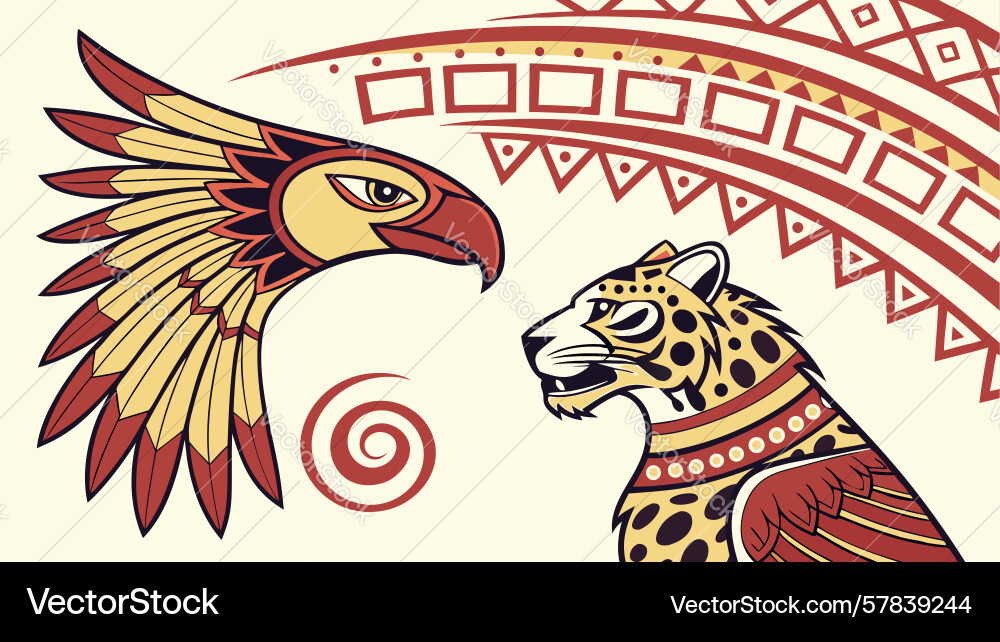 Stylized leopard with intricate patterns art Vector Image