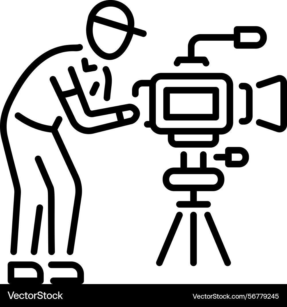 Camera operator Vector Image