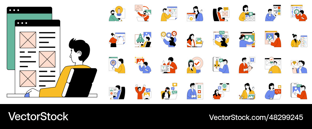 Digital Content Creation Toolkit vector image