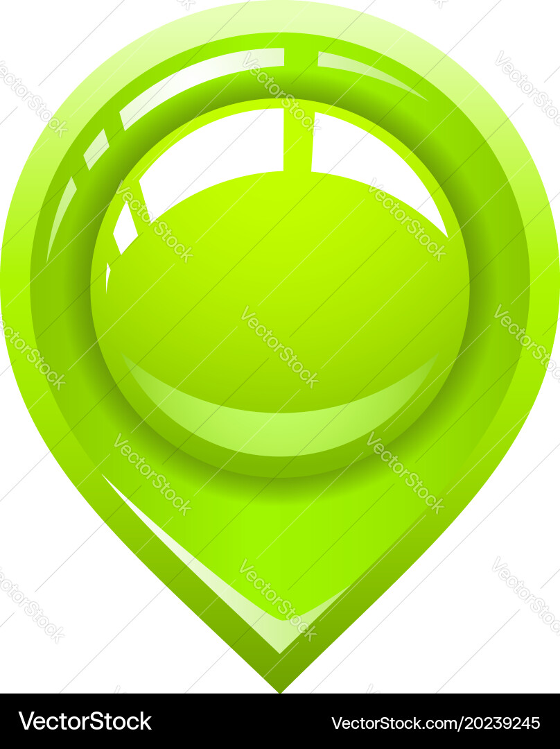 Pointer location for the map vector image