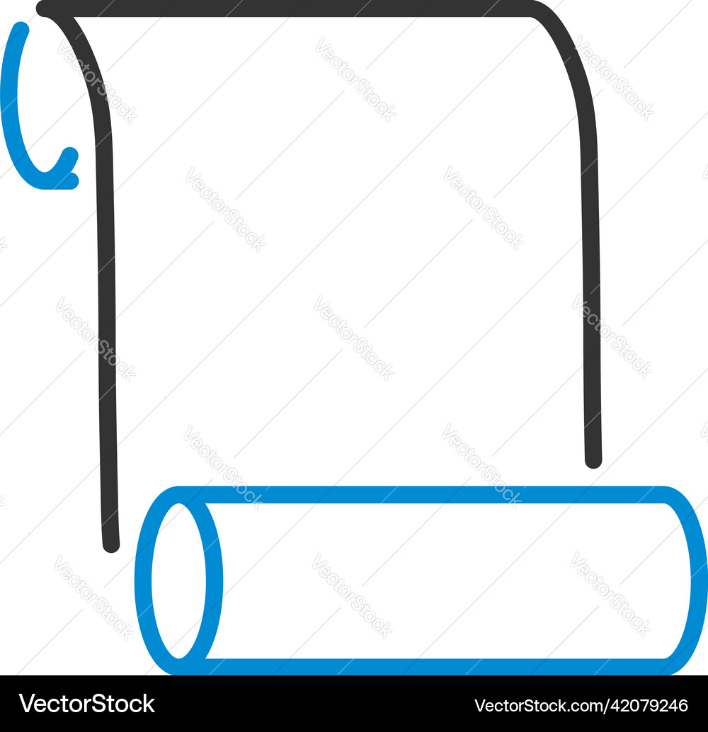 Canvas scroll icon Canvas scroll icon vector image