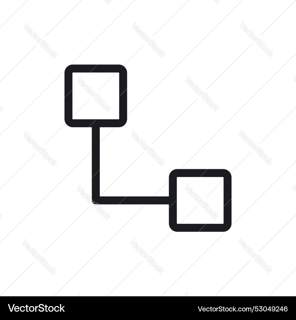 Diagram nested icon isolated on white background Vector Image