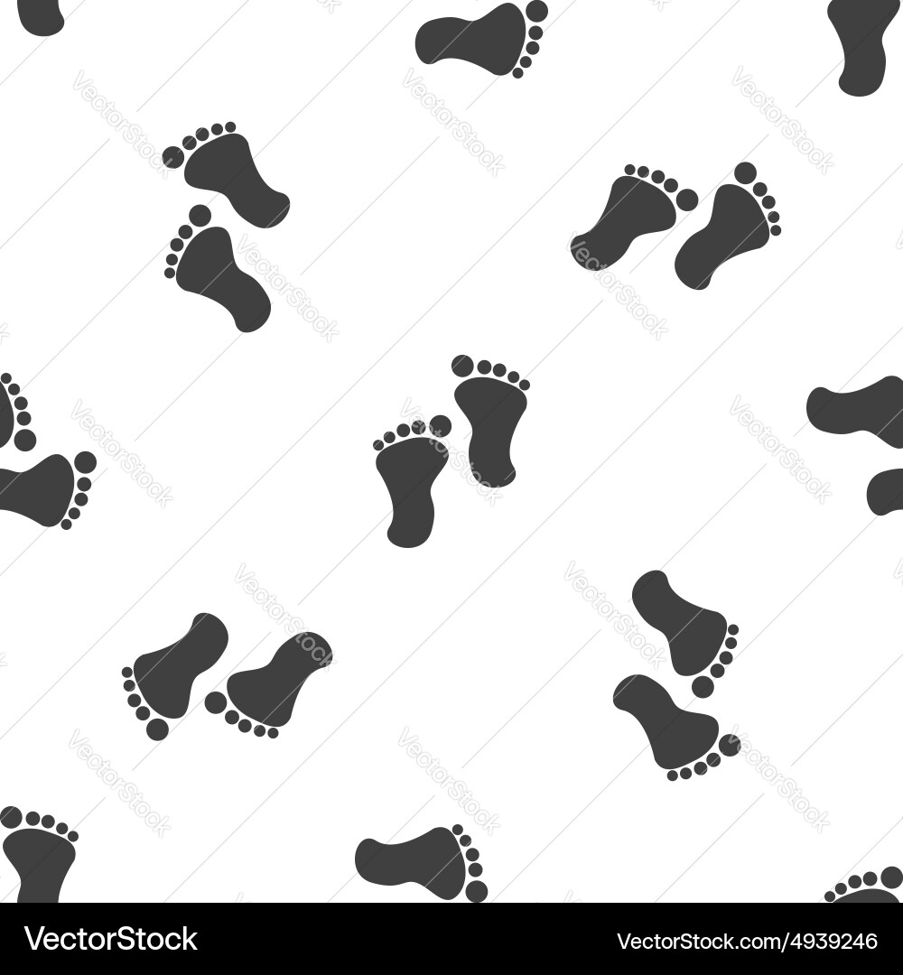 Footprint pattern vector image