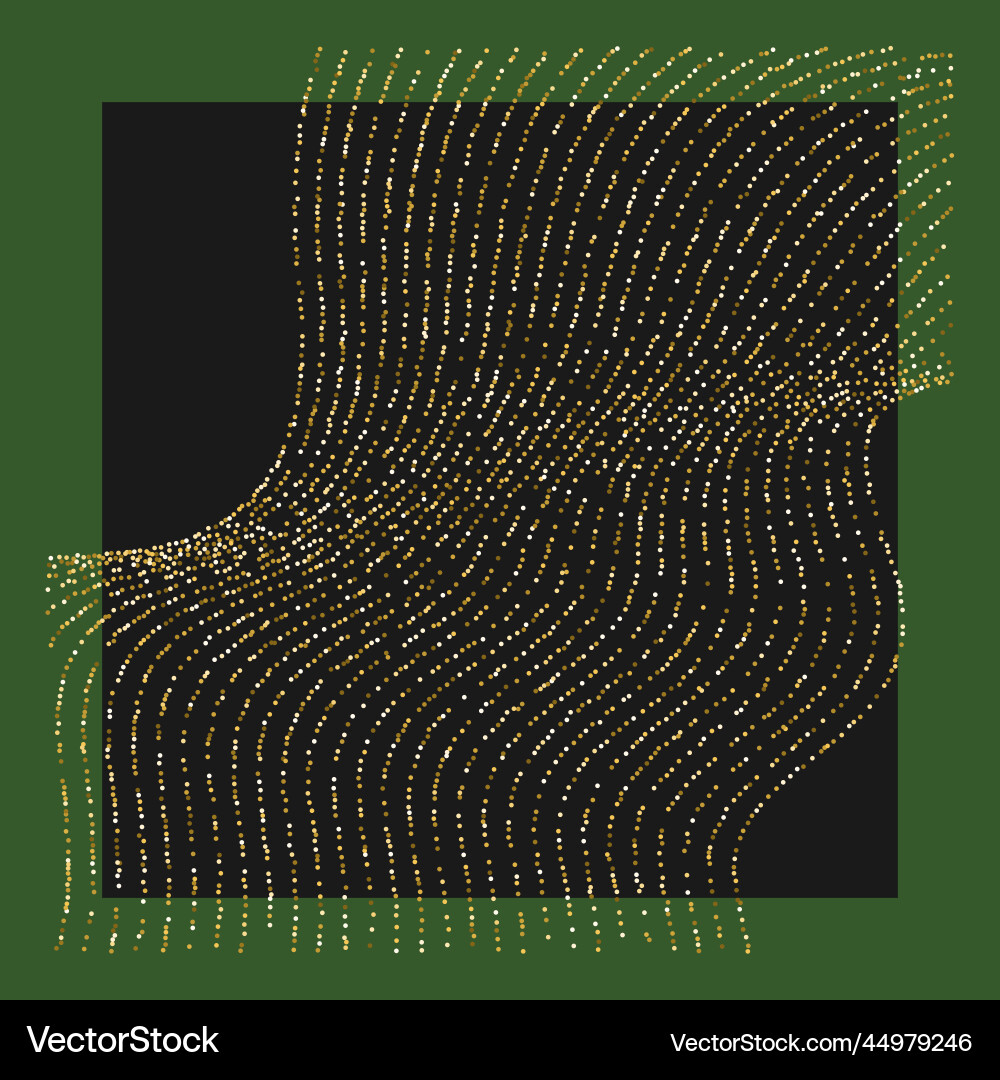 Geometric shapes of lines lined with sparkling vector image