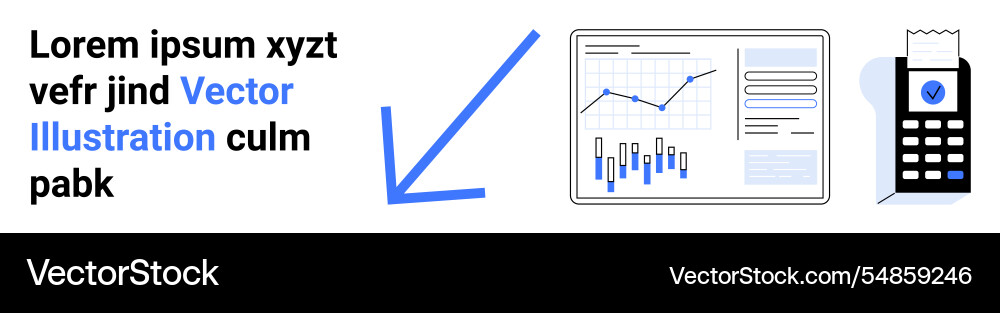 Graphical representation of financial data Graphical representation of financial data vector image