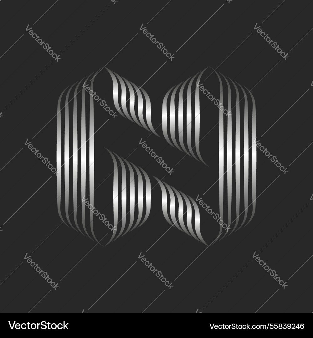 Sleek metallic parallel lines and geometric Sleek metallic parallel lines and geometric Vector Image