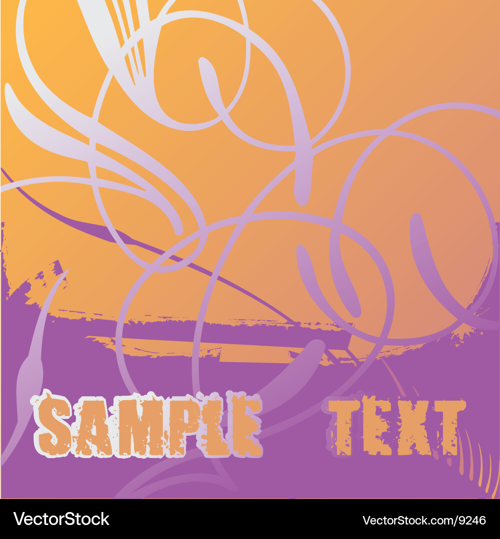 Vintage Scroll Text Vector Image