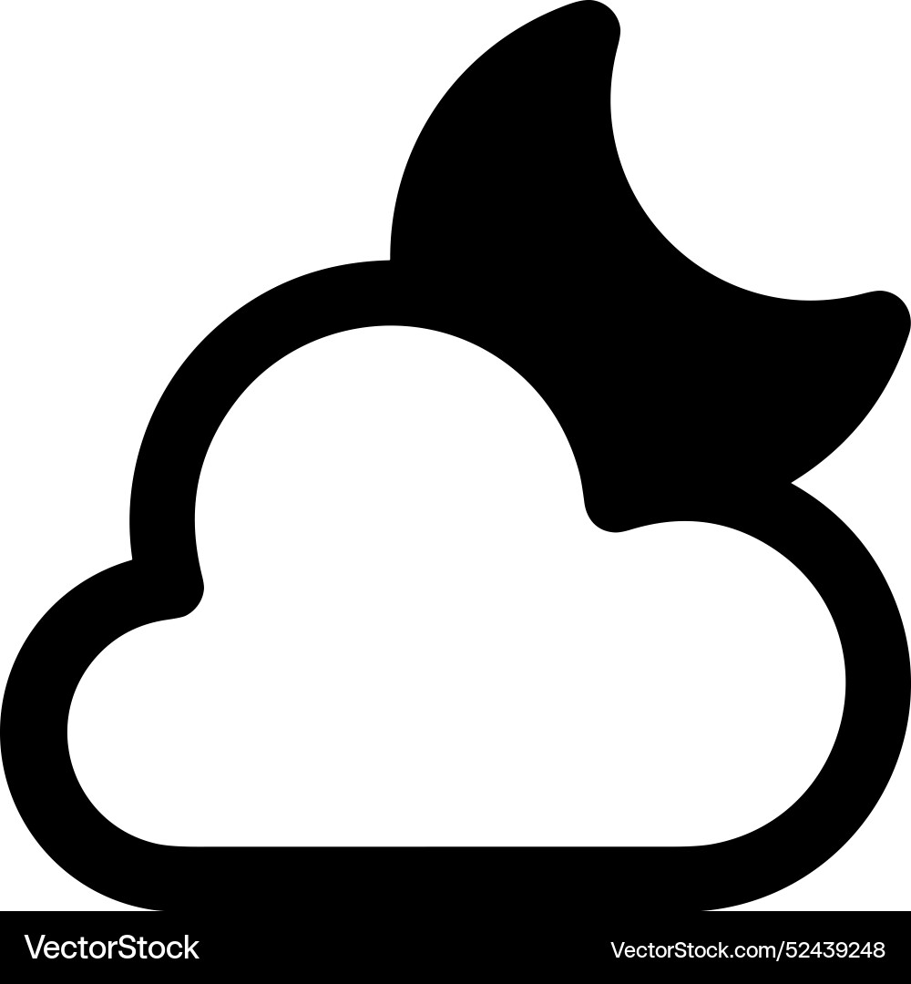 Cloud storage icon symbol image of the database Vector Image