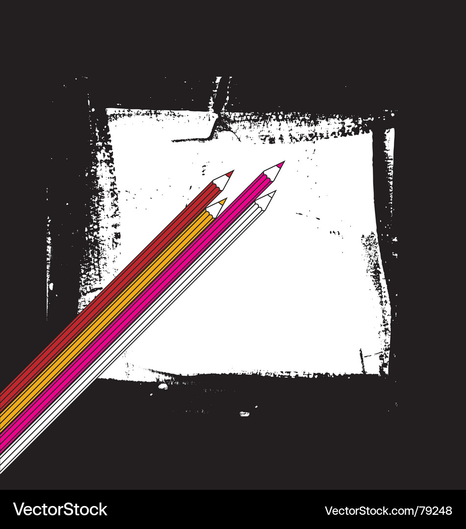 Colorful Pencil Sketch Vector Image