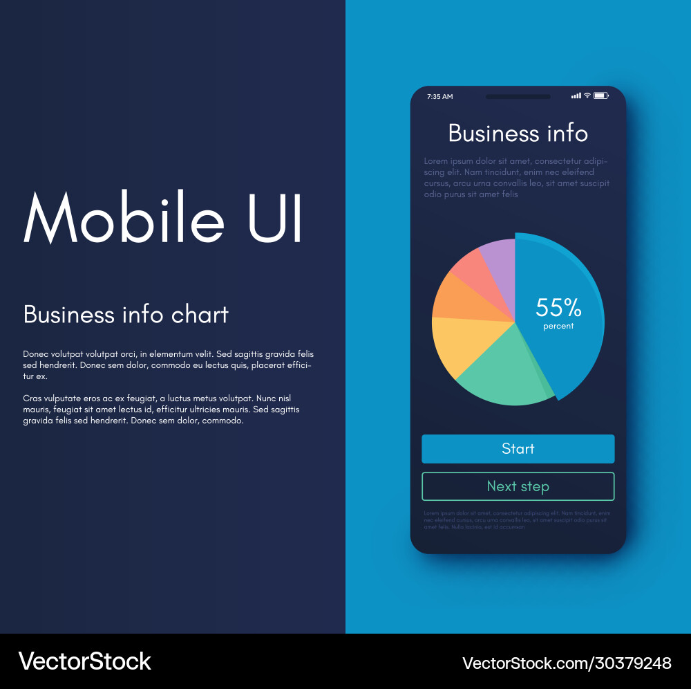 Mobile application interface ui design Mobile application interface ui design Vector Image