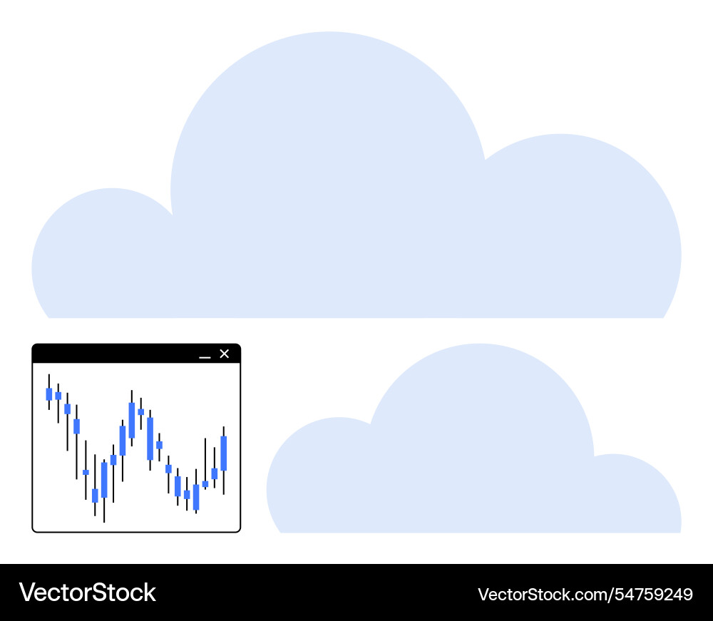 Cloud Computing Konzept mit Datenanalysediagramm Cloud Computing Konzept mit Datenanalysediagramm vektorbild