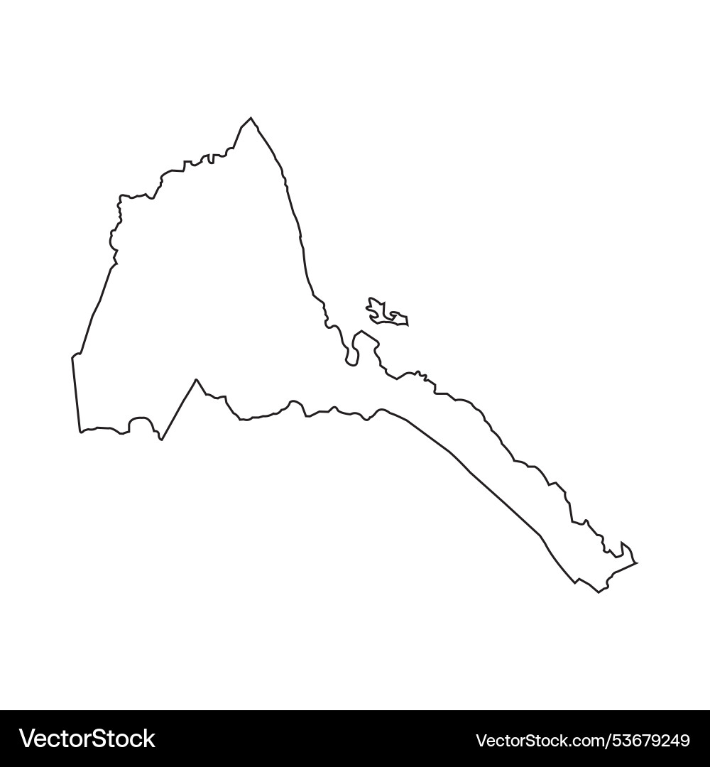 Eritrea region map Eritrea region map vector image