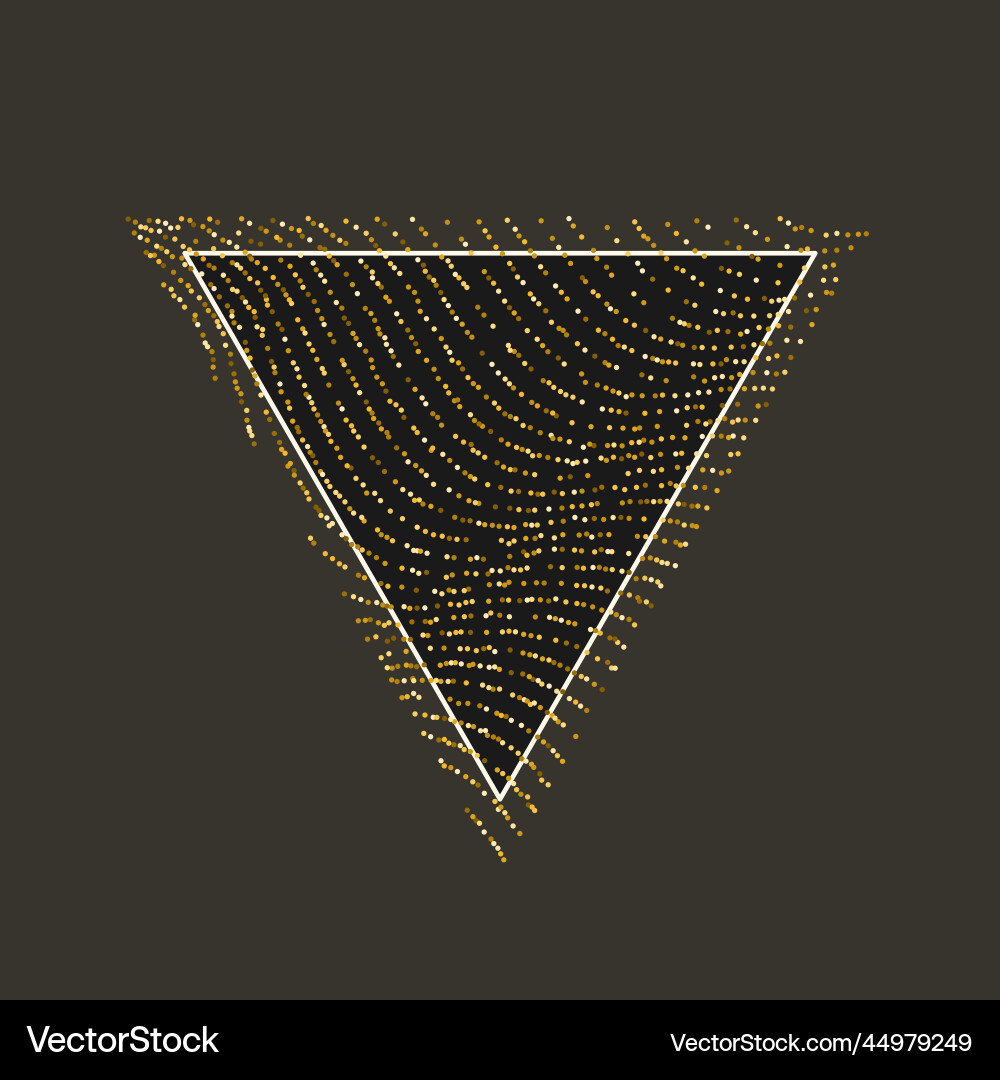 Geometric shapes of lines lined with sparkling Geometric shapes of lines lined with sparkling vector image