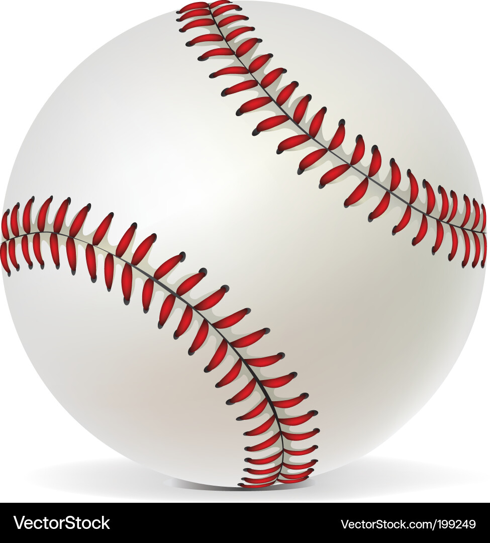Isolated Baseball Ball vector image