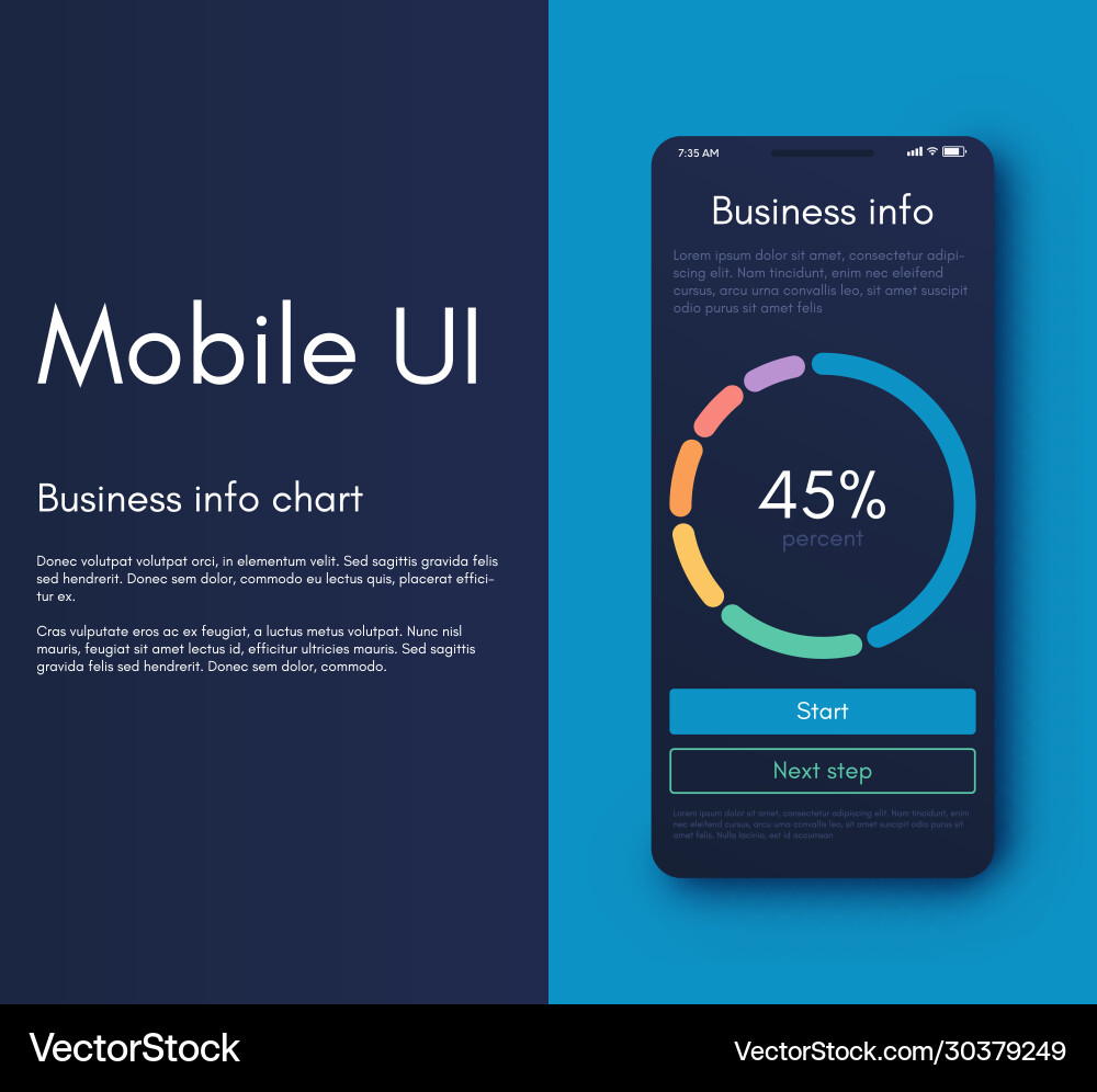 Mobile Anwendungsschnittstelle ui design Mobile Anwendungsschnittstelle ui design vektorbild