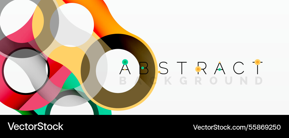 Abstract composition with intertwined circular Abstract composition with intertwined circular Vector Image