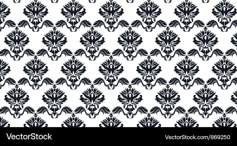 Damask web banner Vector Image