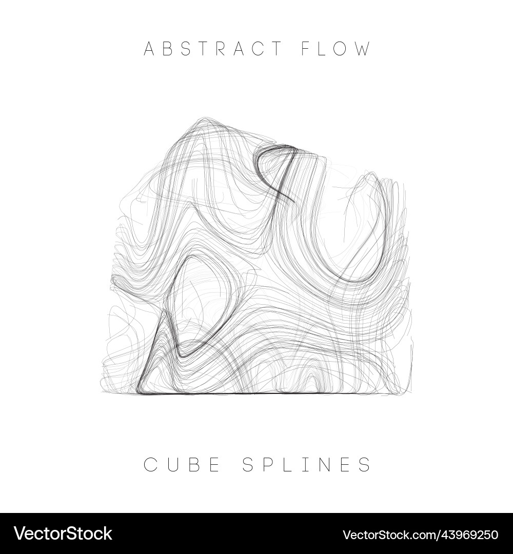 Data Cube Blockchain Network vector image