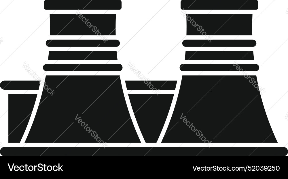 Nuclear power plant providing electricity energy Nuclear power plant providing electricity energy vector image