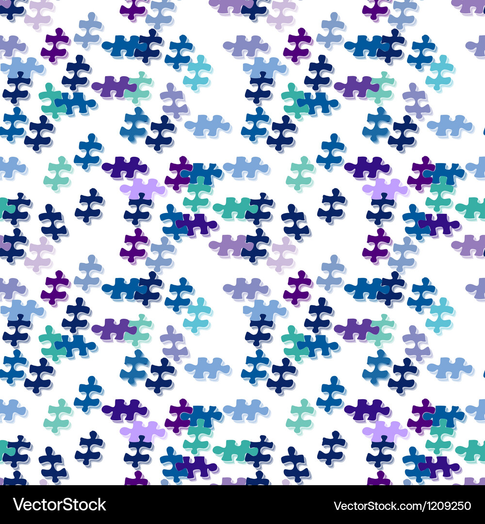 Seamless puzzle pattern Vector Image