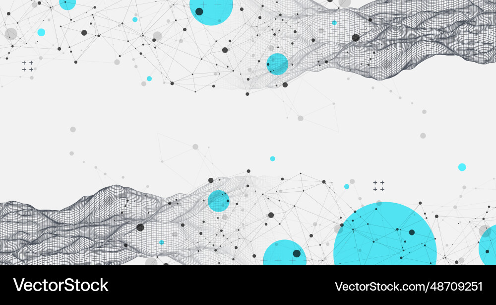 Abstract wave is made in a frame style template Abstract wave is made in a frame style template Vector Image