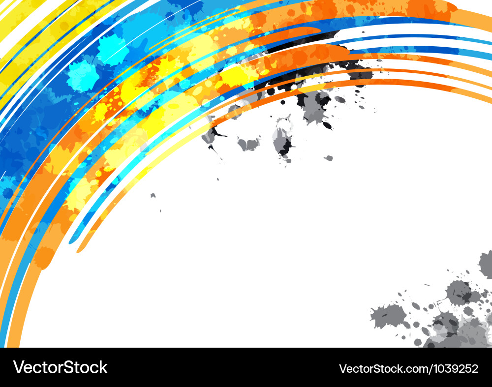 Colorful Abstract Splash Background Vector Image