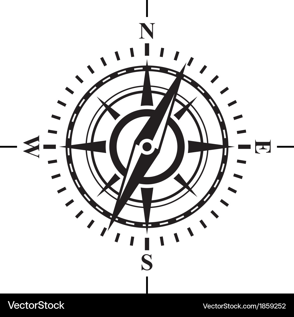 Wind Rose Compass Royalty Free Vector Image Vectorstock