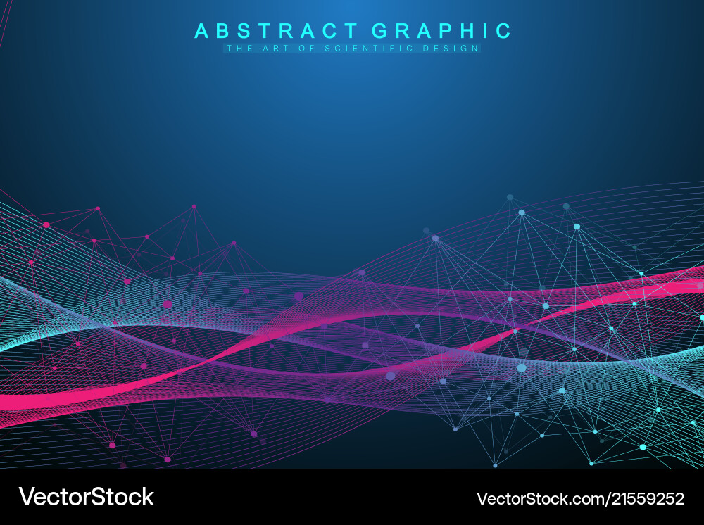 Connected Data Network Abstract vector image