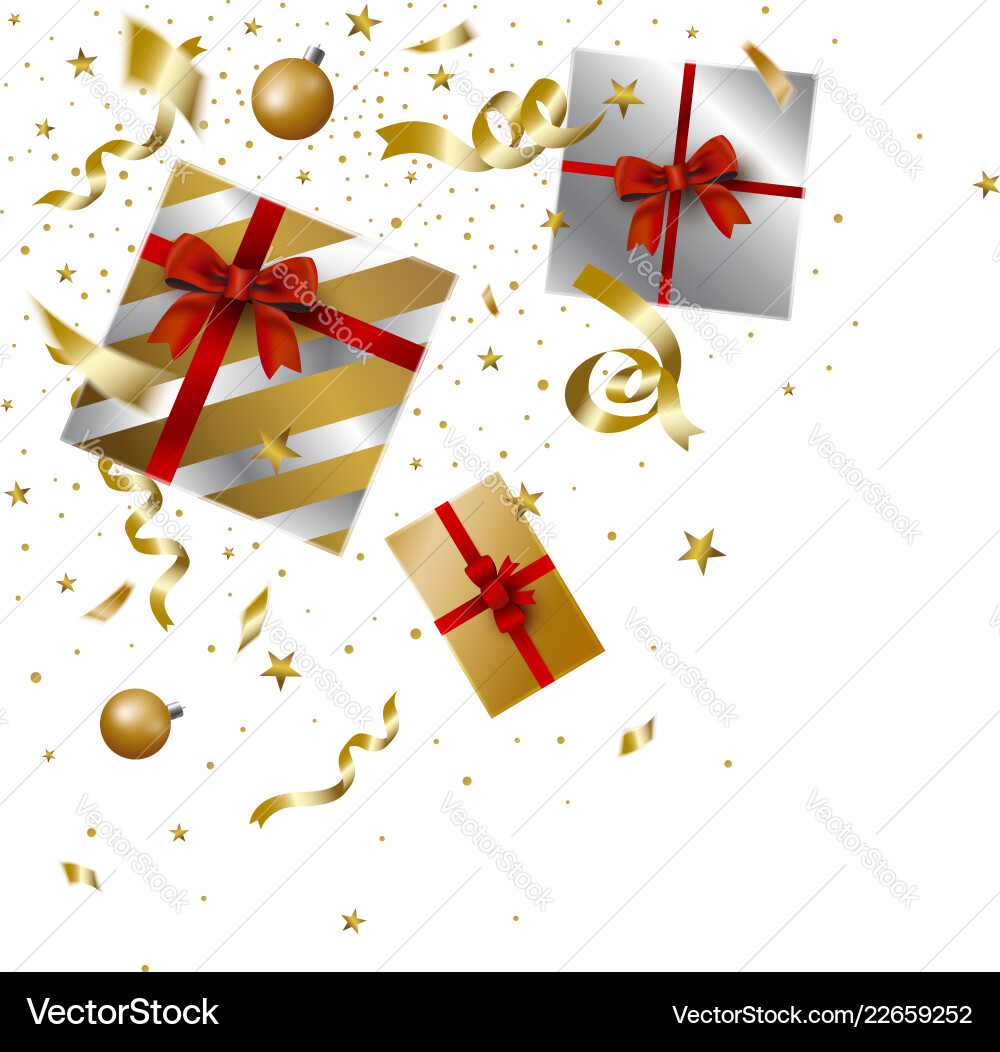 Weihnachten und neues Jahr Design der Geschenkbox fallen Weihnachten und neues Jahr Design der Geschenkbox fallen vektorbild