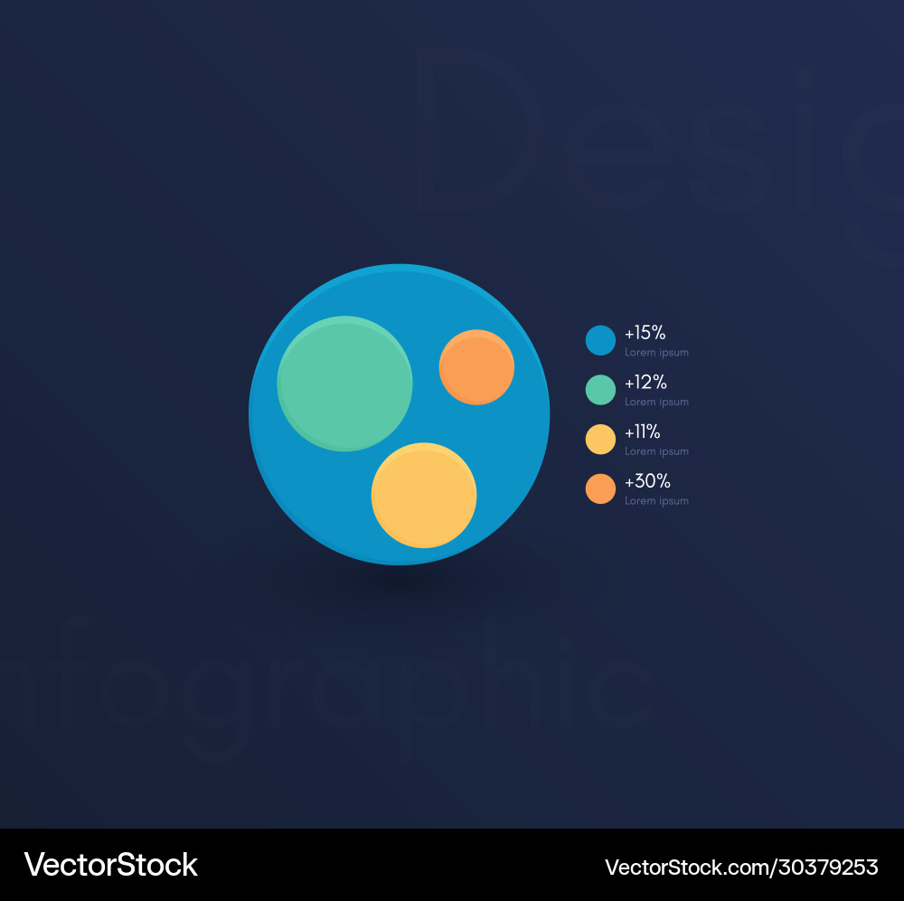 Graphic infographics template for creating web Graphic infographics template for creating web vector image