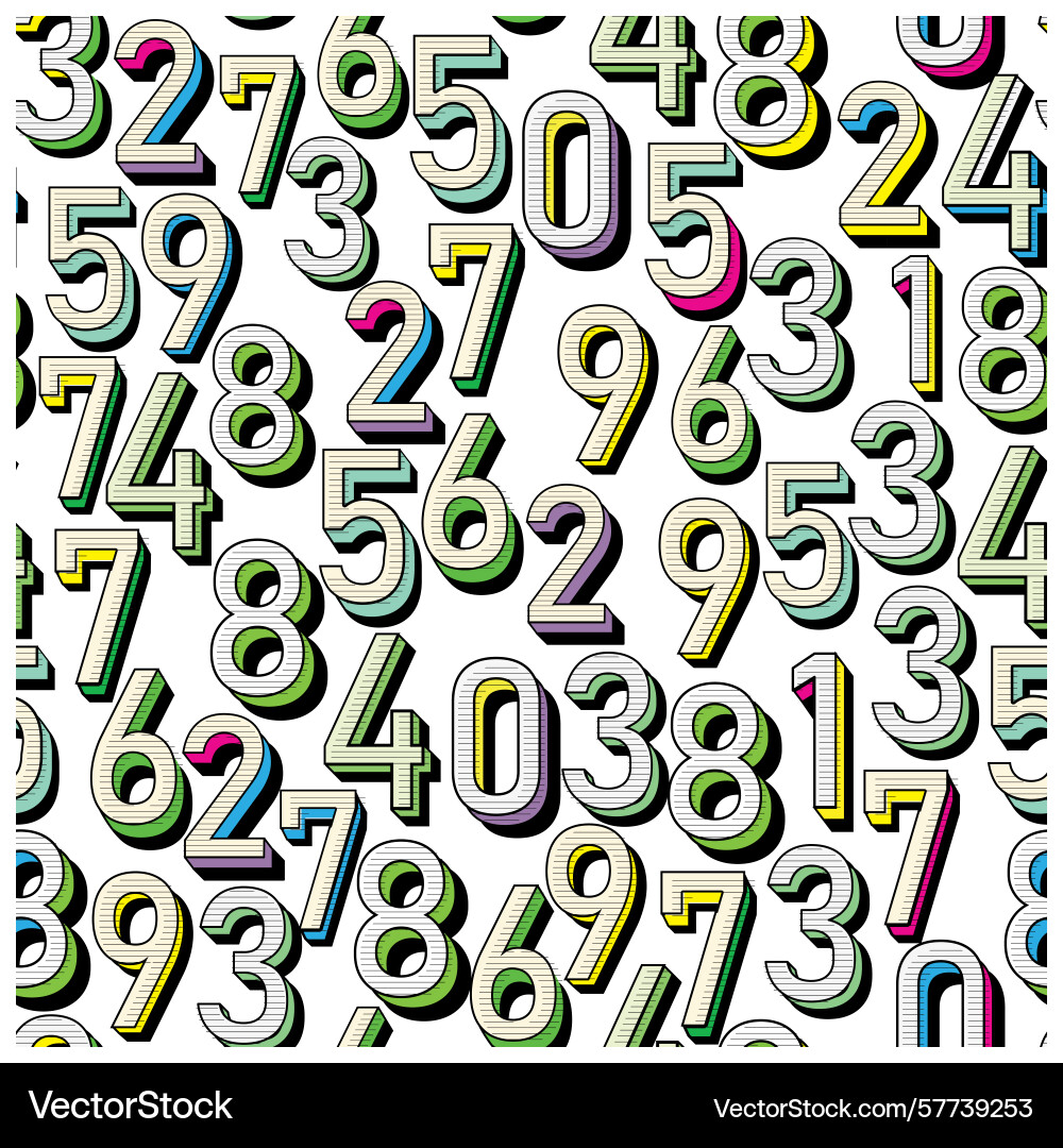 Typography text effect seamless print design Typography text effect seamless print design Vector Image