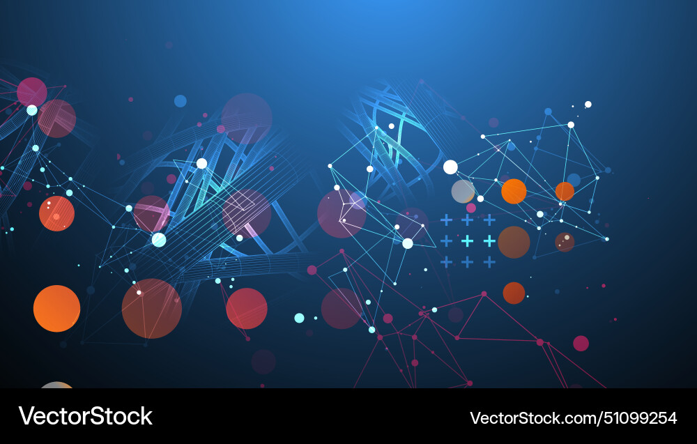 Abstract background with a wireframe dynamic Abstract background with a wireframe dynamic vector image