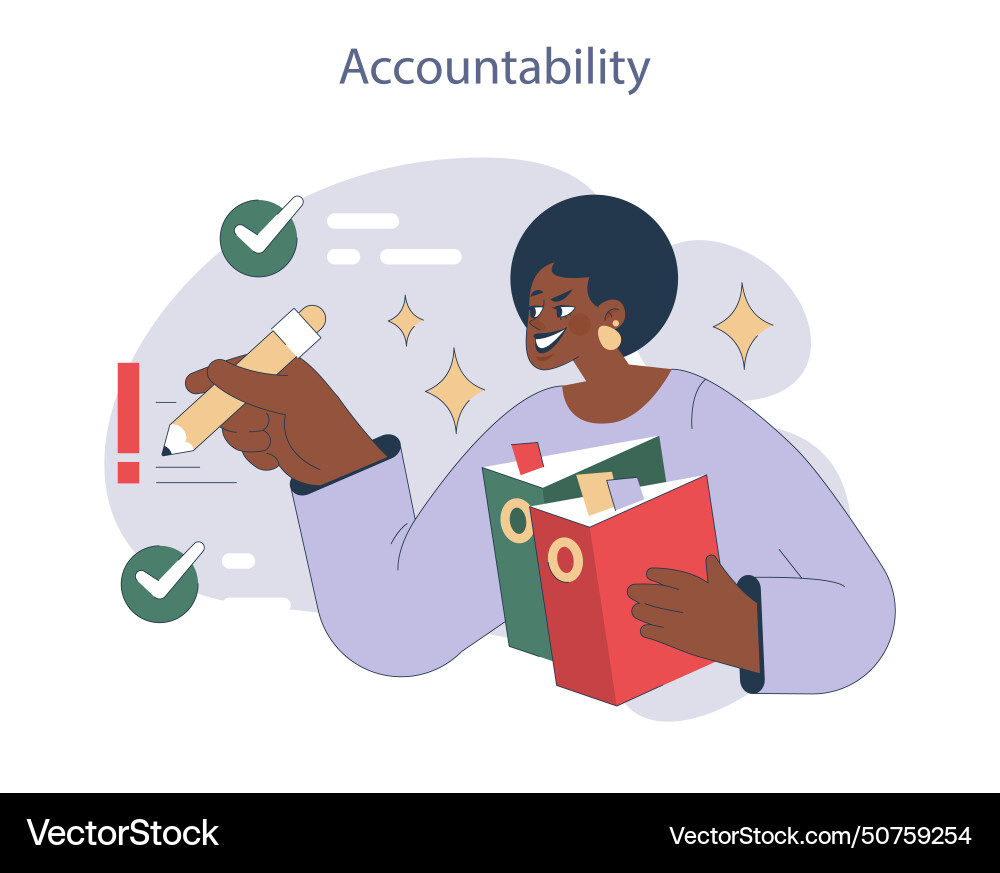 Accountability Royalty Free Vector Image - VectorStock