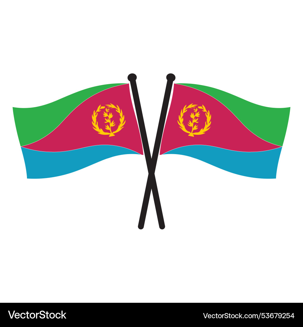 Eritrea country flag Eritrea country flag Vector Image